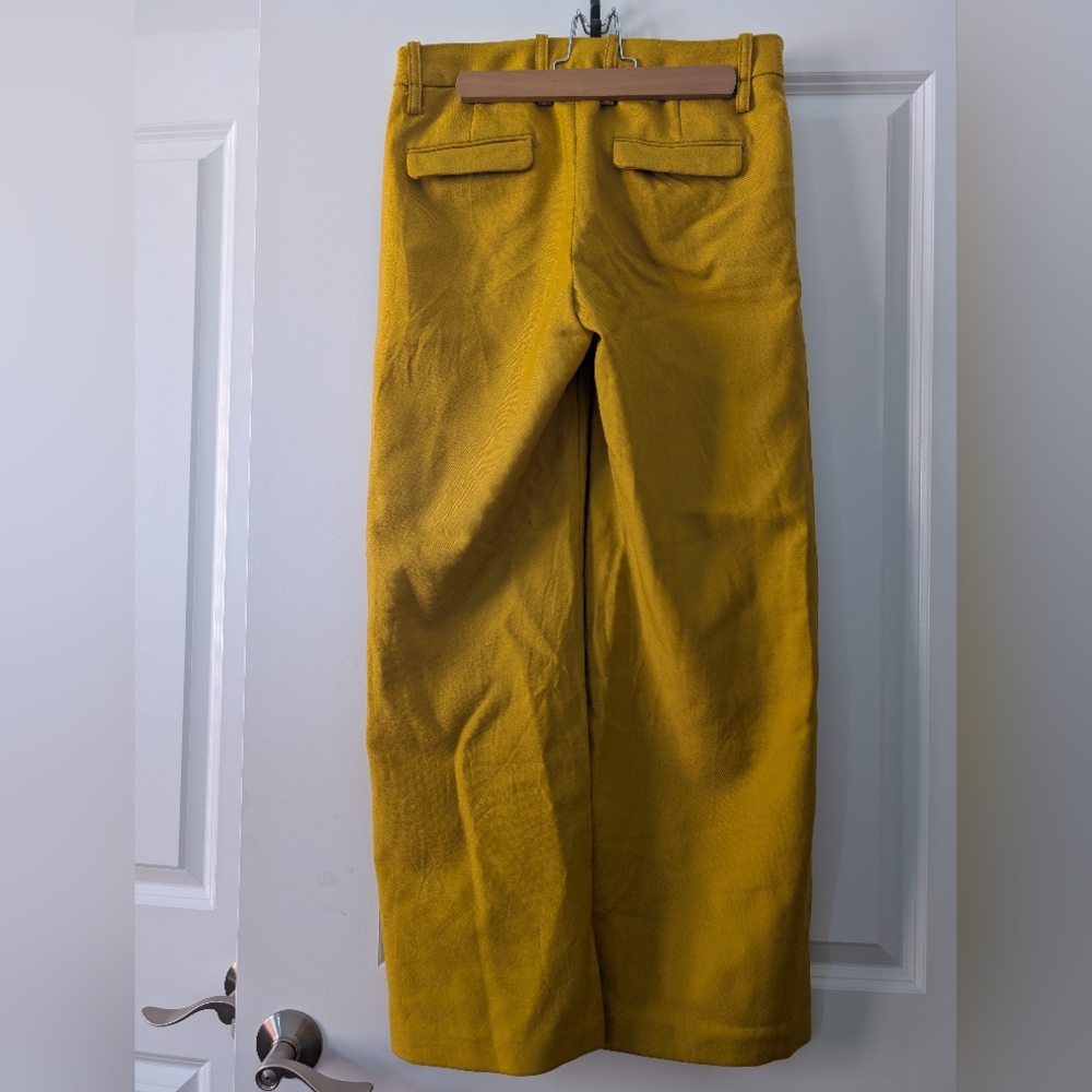 Banana Republic 100% Wool Wide Leg Trousers - Yellow